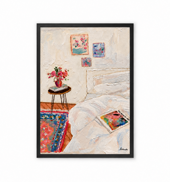 Wall Art Featuring a Cozy, Nostalgic Room Design