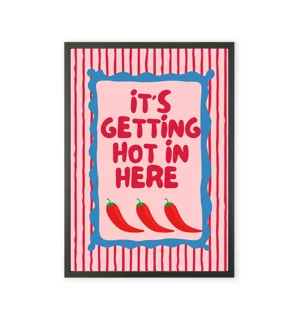 Pinterest-style chili pepper wall art