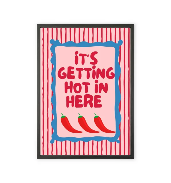 Pinterest-style chili pepper wall art