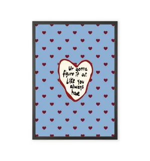 Heart-themed wall art