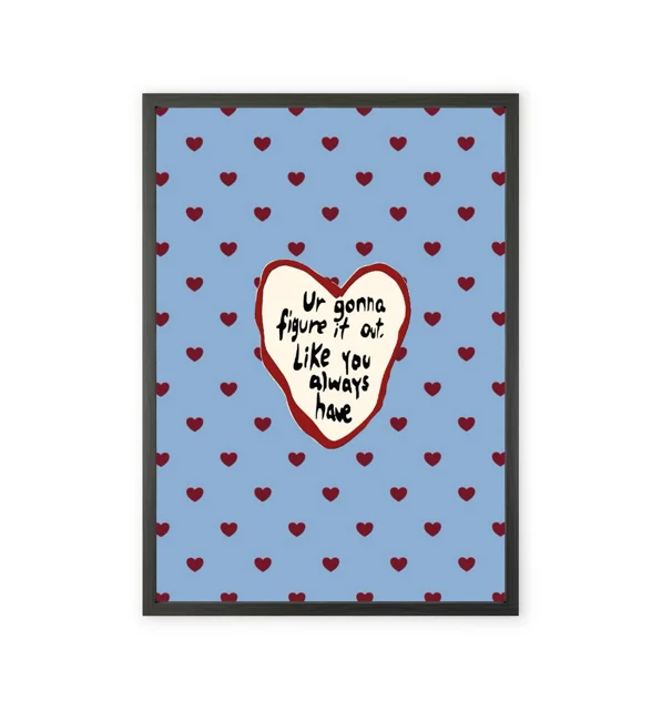 Heart-themed wall art