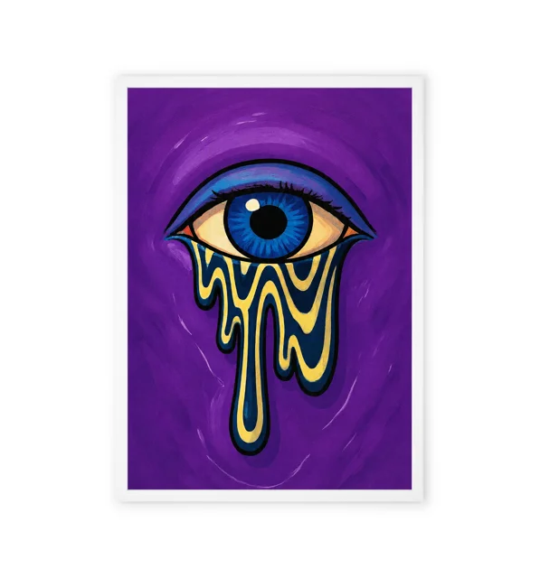 Surreal eye-themed wall art