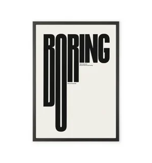 Typography-style word art print