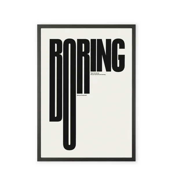 Typography-style word art print
