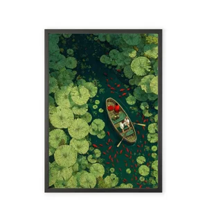 Japanese painting in anime style