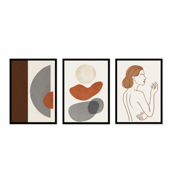 Artline Minimalist Three-Piece Wall Art Set