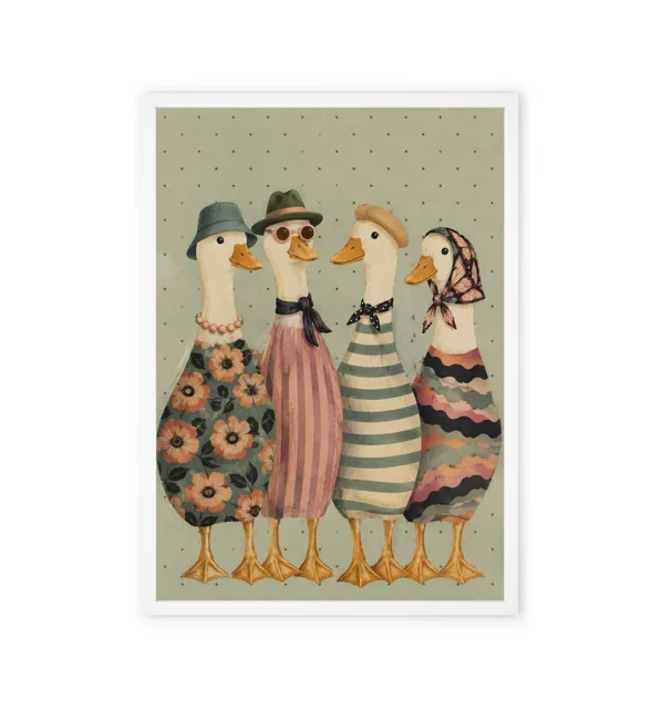 Fantasy duck decorative painting