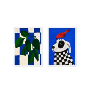Print – Two-piece wall art, animal design (Pinterest style)