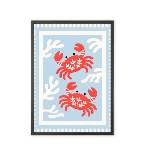 "Red Crabs" Pinterest-style art print