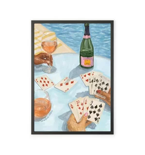 Champagne design decorative painting