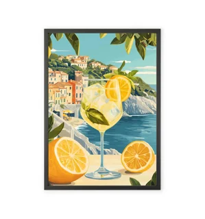 Pinterest-style wall art featuring a summer day design