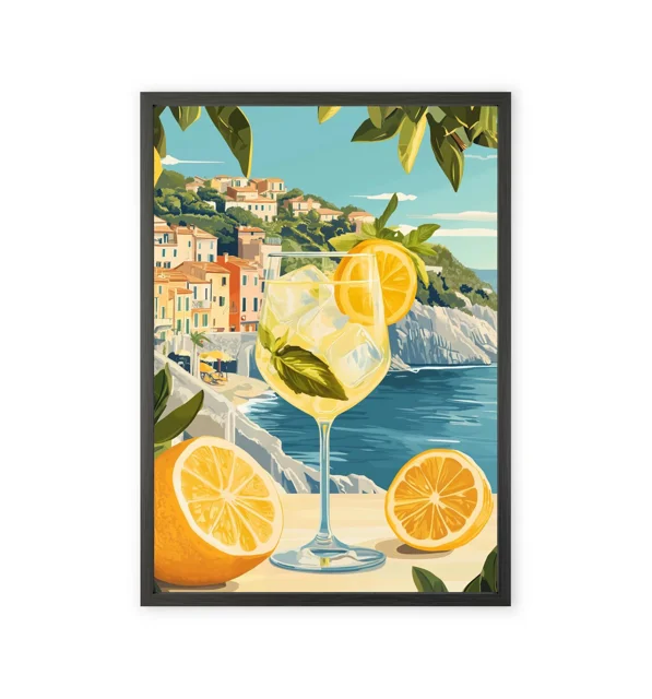 Pinterest-style wall art featuring a summer day design