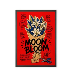 Pinterest-style Lily Bouquet Wall Art