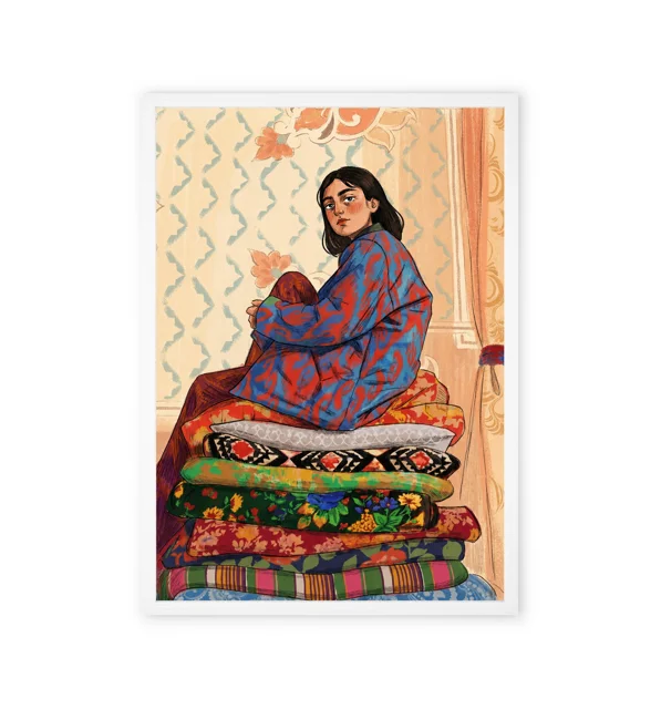 تابلو هنری و نوستالژیک طرح دختر