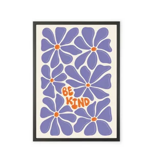 Pinterest-style abstract floral art print