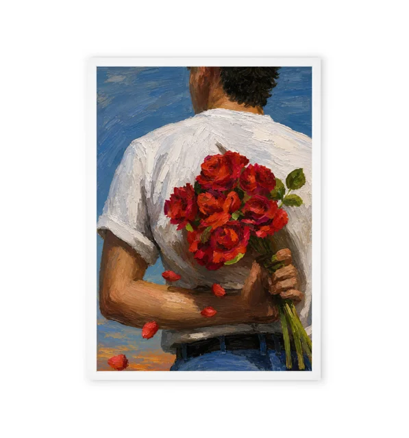 Bouquet-themed art print – a gift