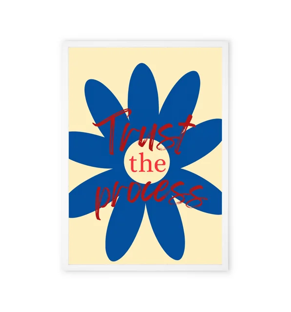 "Trust the Process" Motivational Wall Art
