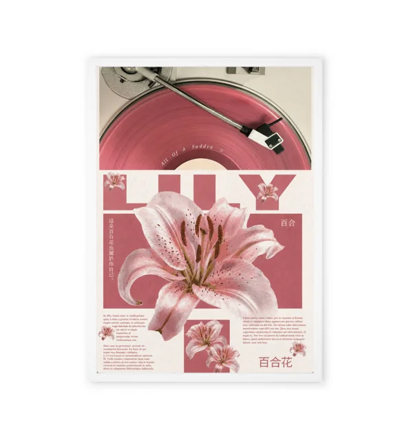 Pink Lily Painting