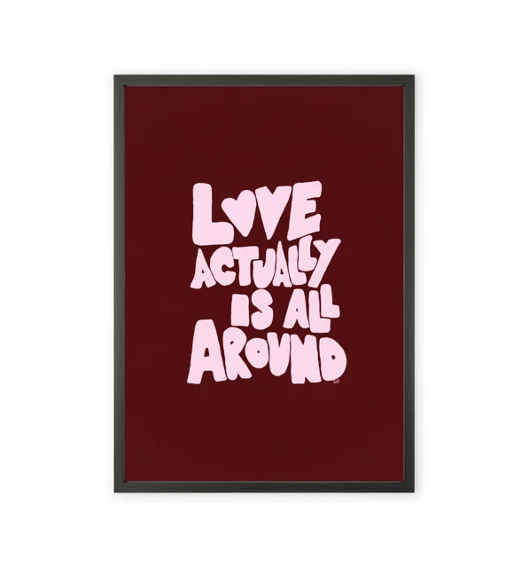 Pinterest-style love wall art