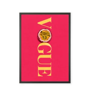 Passion Fruit Typography Wall Art