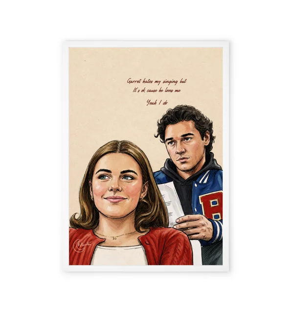 Garrett Graham & Hana (Off-Campus series) design wall art