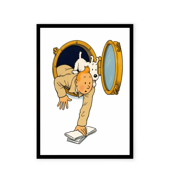 Tintin and Milo Adventures wall art