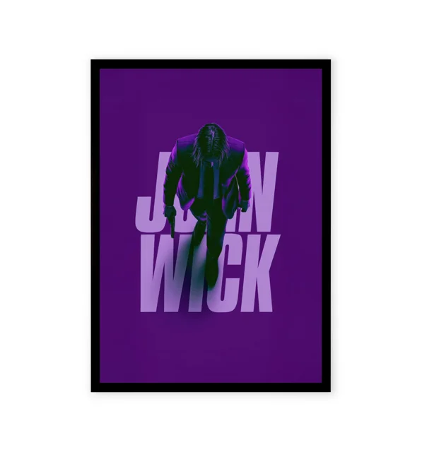 John Wick design board with purple theme