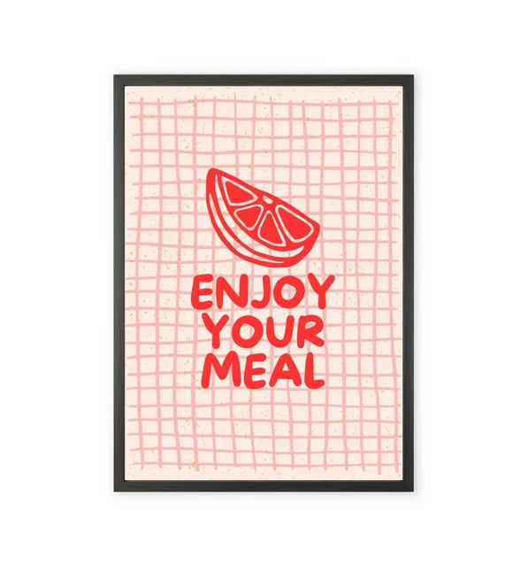 Kitchen wall art featuring a croissant design