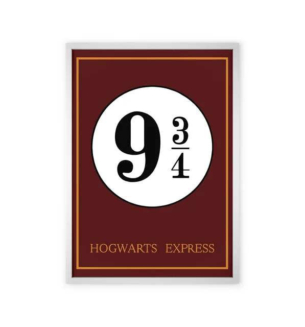 تابلو دکوراتیو طرح سکوی ۹ و سه‌چهارم