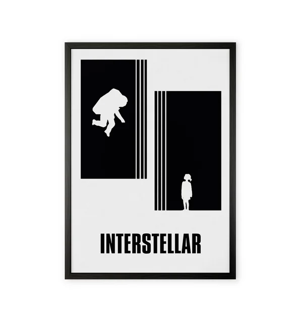 Minimal Interstellar Movie Poster