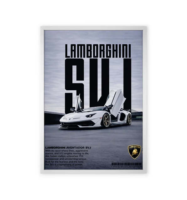Lamborghini Aventador SVJ Wall Art