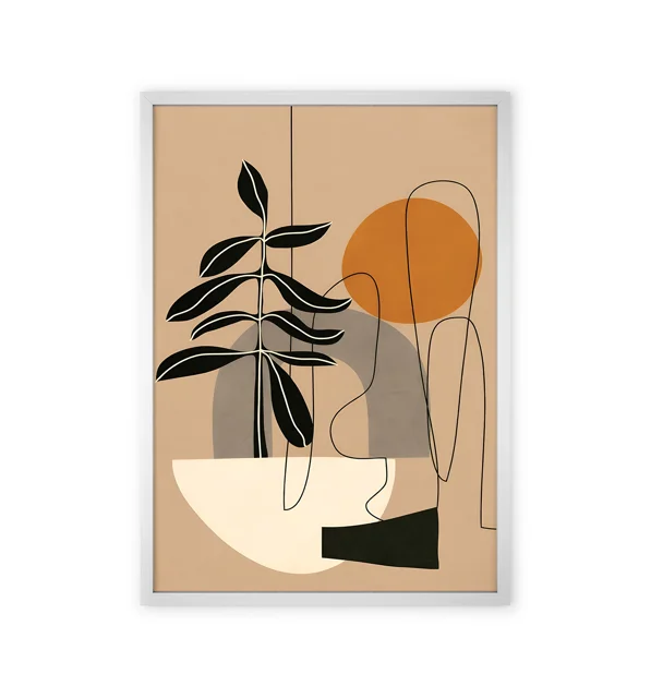 Modern Botanical Line Art