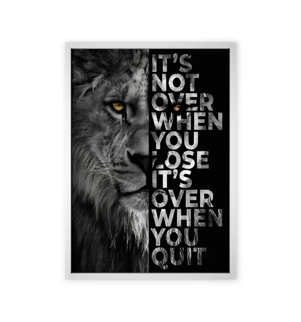 Lion Motivation Wall Art