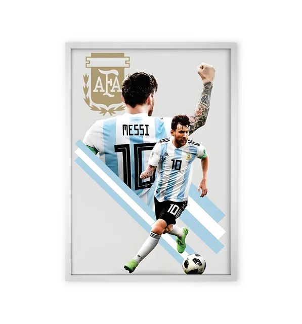 Lionel Messi Argentina Football Team Decorative Wall Art