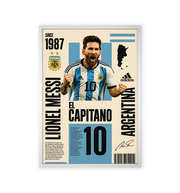 Argentina Football team Decorative Wall Art
