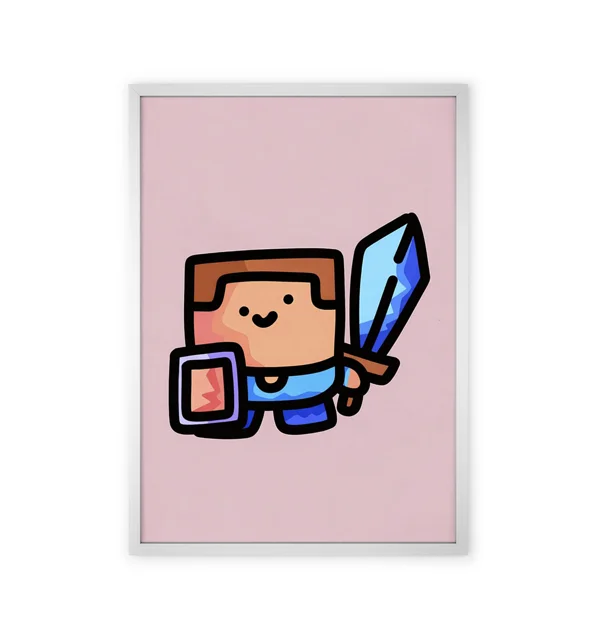 Minecraft game wall art