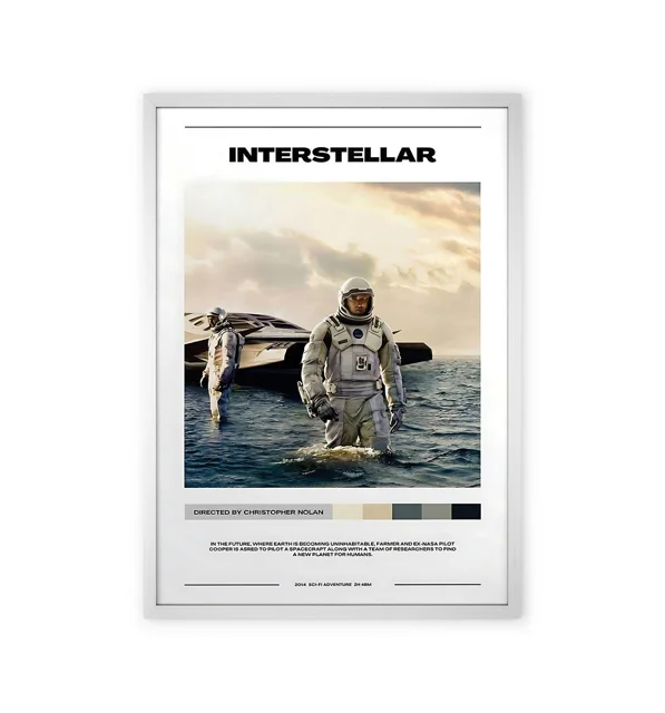 Interstellar movie-themed wall art